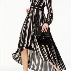 New high low black and white dress size 14